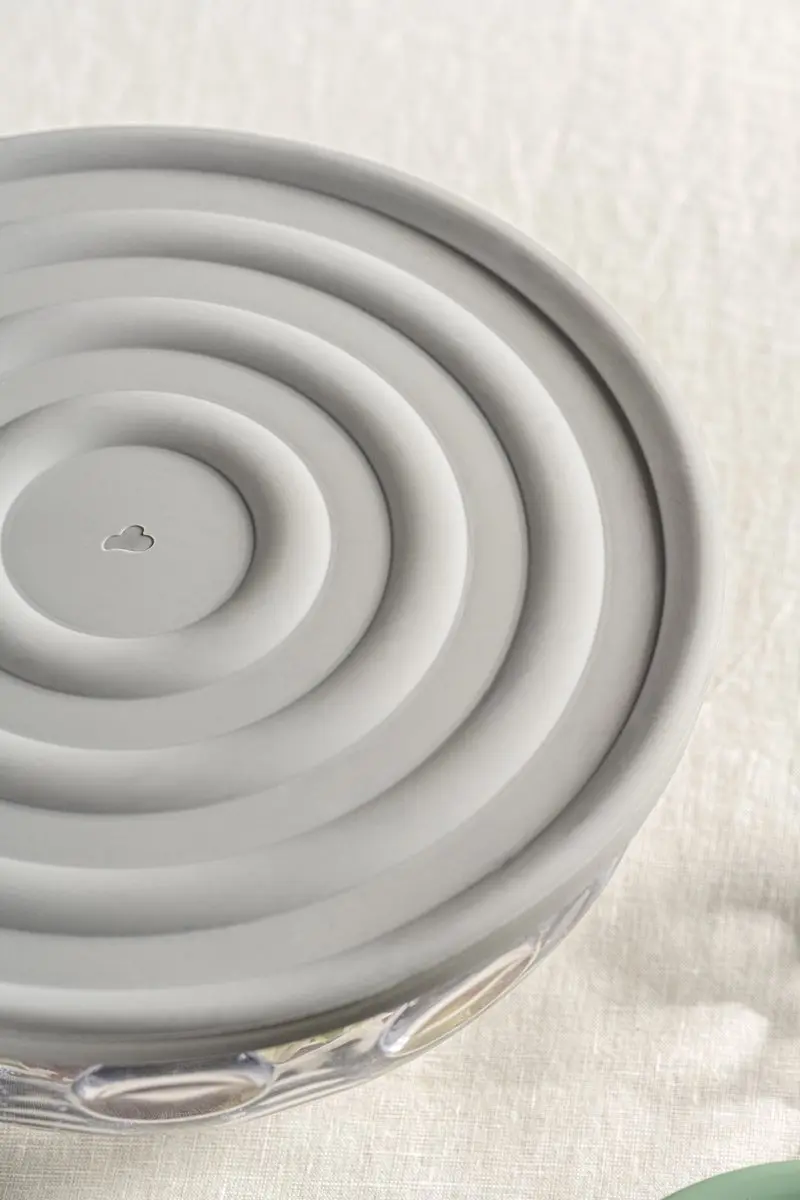 Leonardo CUCINA Siliconen Dekselset 28cm - Lichtgrijs