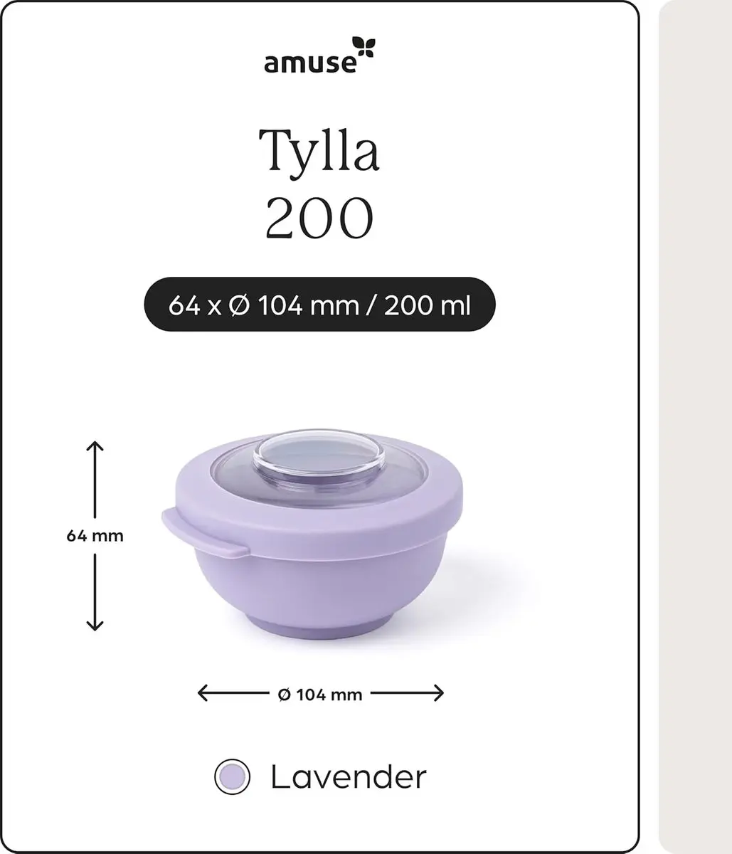 Amuse Tylla Lavender Snackbox - 6 Stuks (3x2) - 200ml - Paars