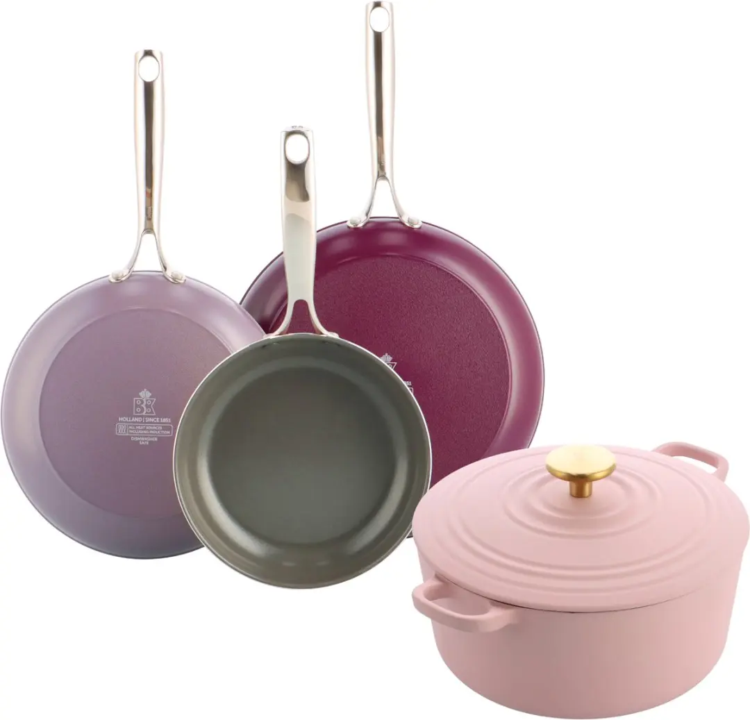 BK Sky Violet Koekenpannenset 3-delig 20/24/28cm + Bourgogne Braadpan 24cm