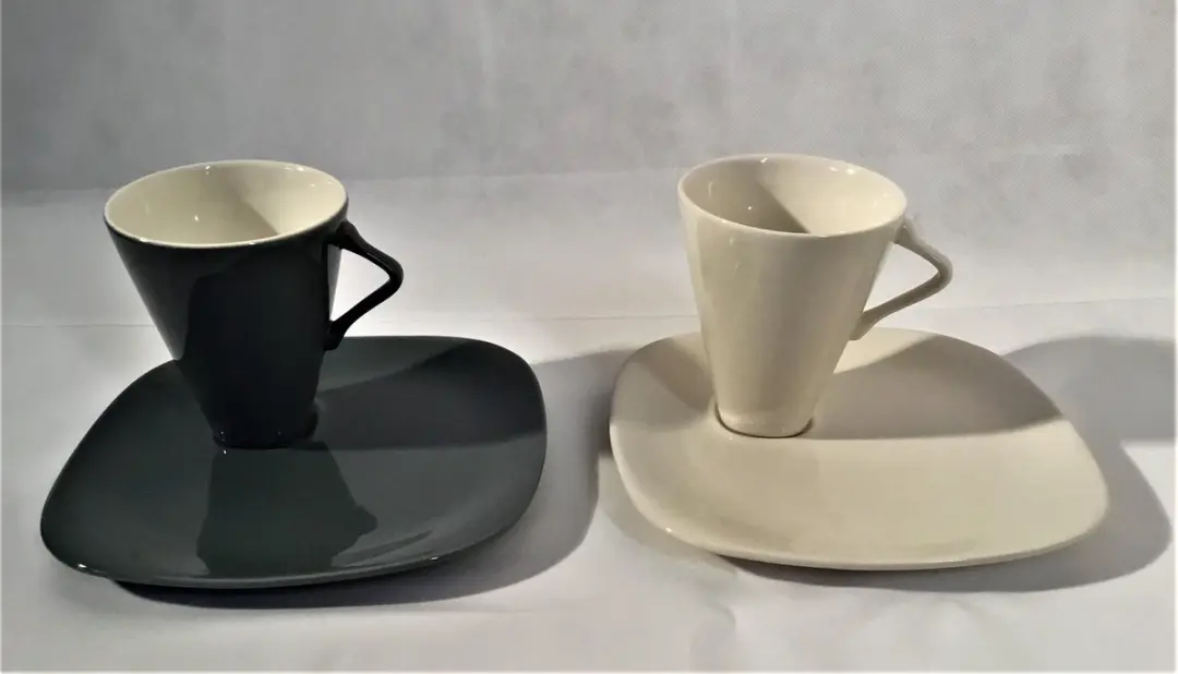 Royal Boch Expo 58 Koffietas & Ondertas 300ml - 4 Stuks