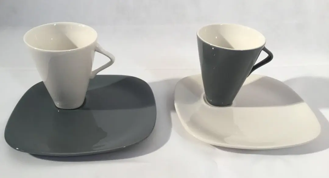 Royal Boch Expo 58 Koffietas & Ondertas 300ml - 4 Stuks