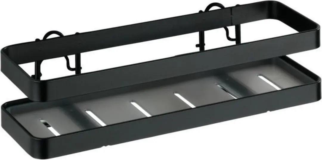 Wenko Gala Wand Kruidenrekje Zwart Staal 22x7cm