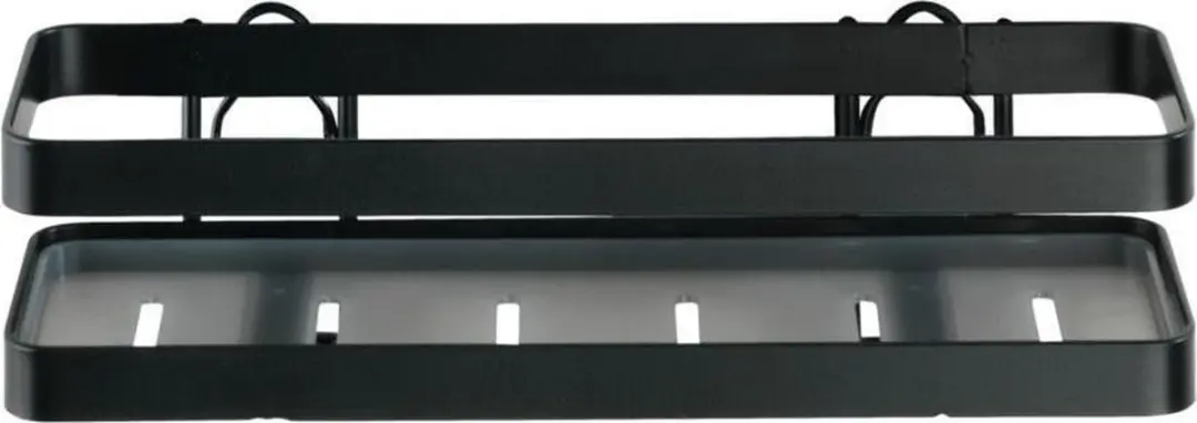 Wenko Gala Wand Kruidenrekje Zwart Staal 22x7cm
