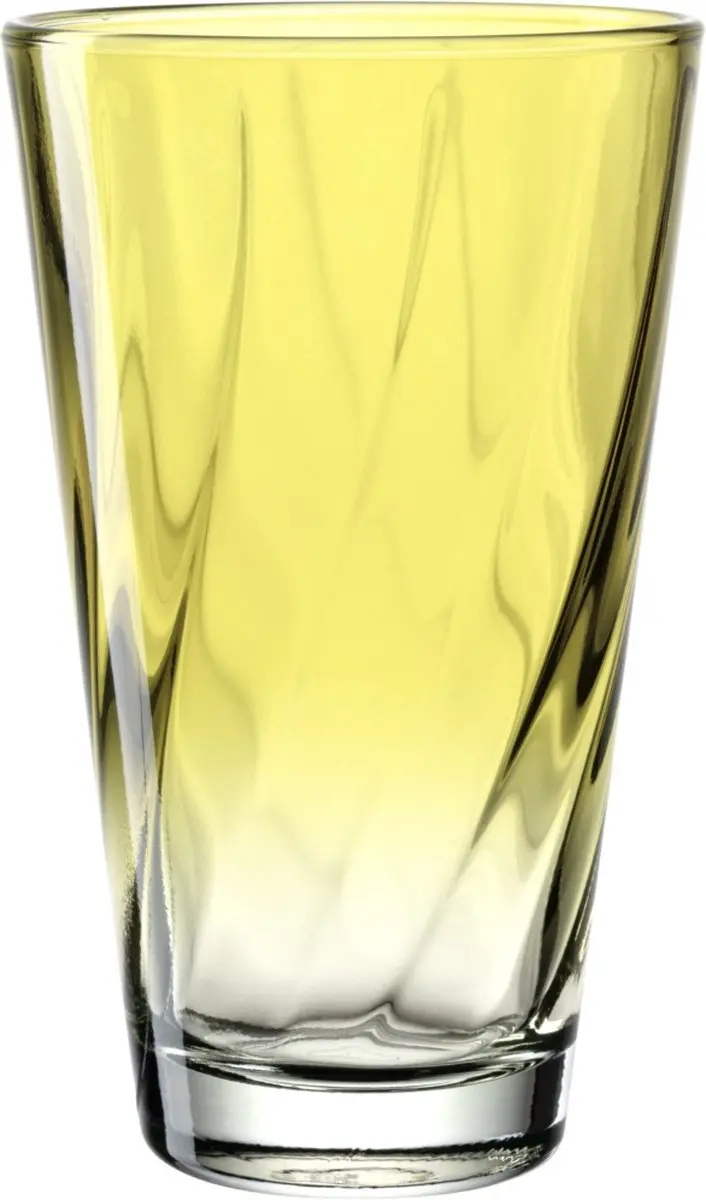 Leonardo Twist Drinkglas 300ml - Geel - 4 Stuks