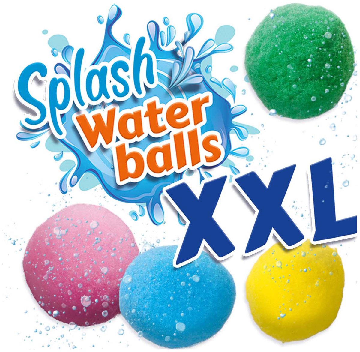 SES Creative 02404 XXL splash ballen - Extra grote herbruikbare waterballonen - Onderdompelen en gooien - Hervulbaar