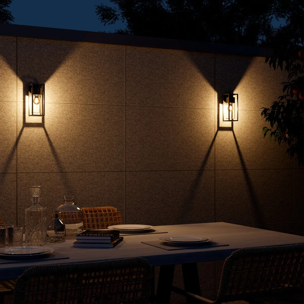 Calex LED Wandlamp Genoa E27 - IP44 Zwart