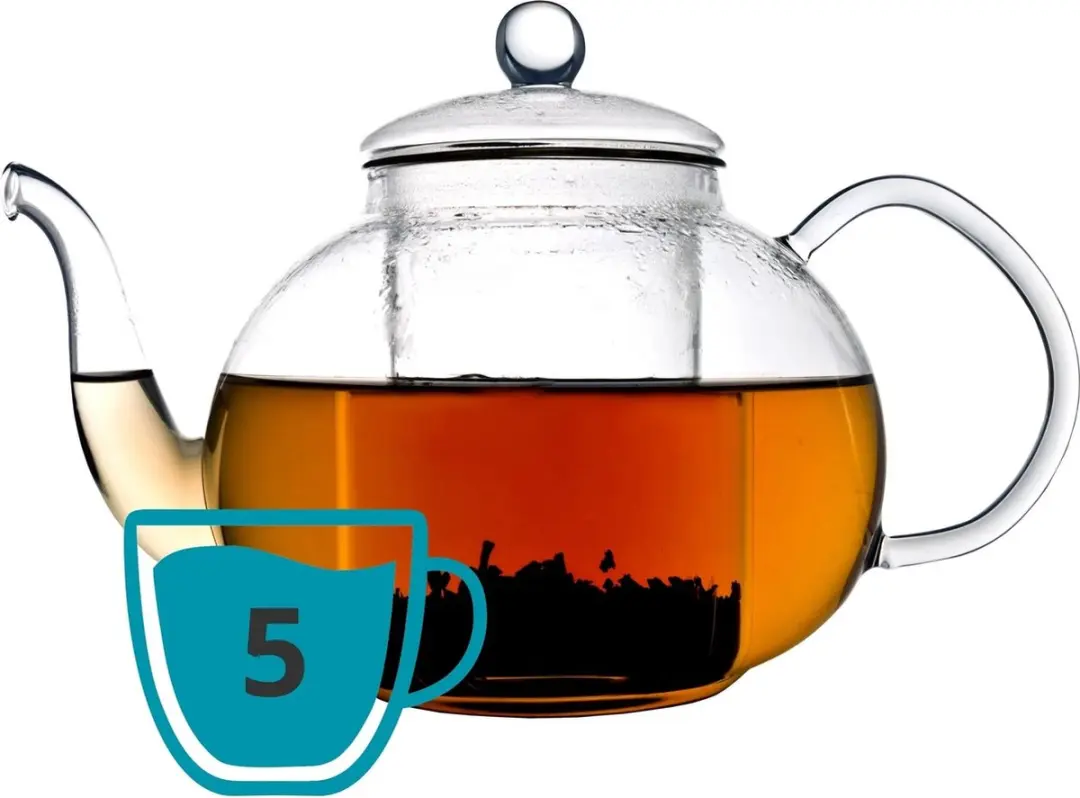 Bredemeijer Theepot Verona Glas 1,5L - Transparant - afbeelding 6 van 6