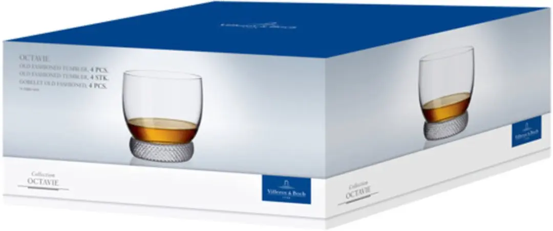 Villeroy & Boch Octavie Whiskyglazen 360ml - Set van 4
