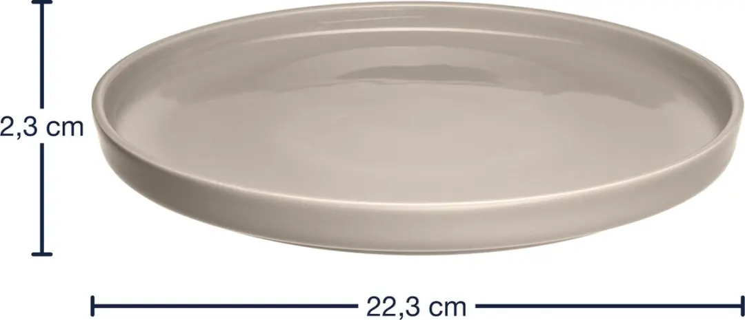 Leonardo Roma Bord 22cm - Beige - Set van 6