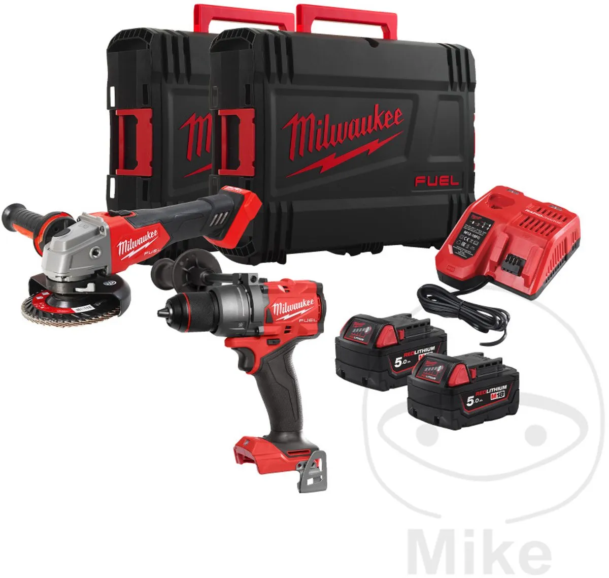 Milwaukee M18 Powerpack Haakse Slijper & Klopboormachine - 2x 5.0Ah - afbeelding 2 van 2