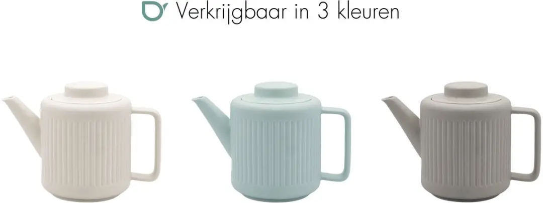 Bredemeijer Skagen Theepot Keramiek 1,2L - Lichtblauw