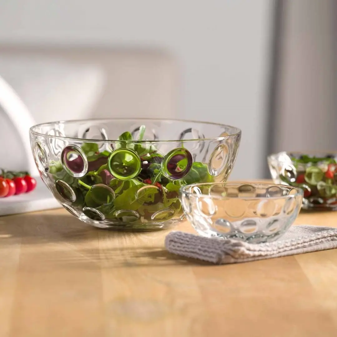 Leonardo CUCINA OPTIC Schalenset L - 5-delig - Transparant