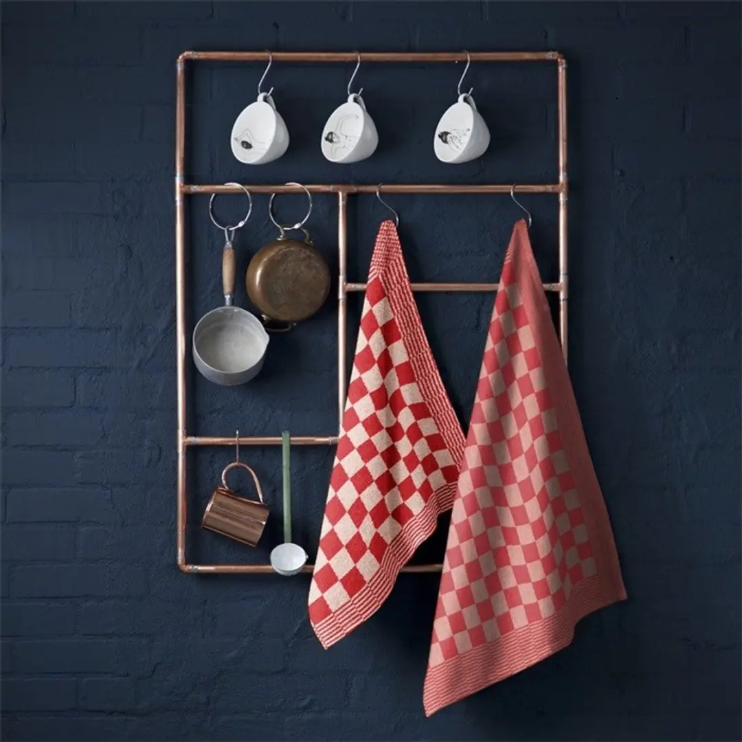 DDDDD Keukendoek Barbeque Rood - 6 Stuks 50x55cm