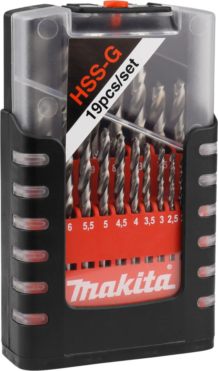 Makita D-29941 Metaal Borenset HSS-G - 19 Stuks
