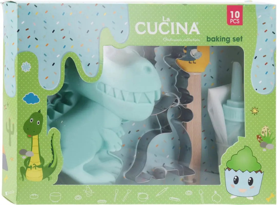 La Cucina Bakset voor kinderen Dinosaurus