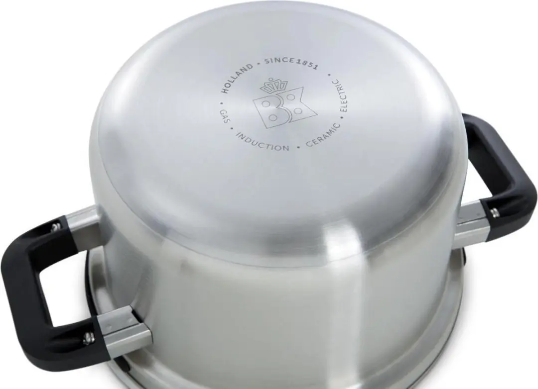 BK Flow Cool Soeppan 24cm - 6L - PFAS-vrij - Zilver