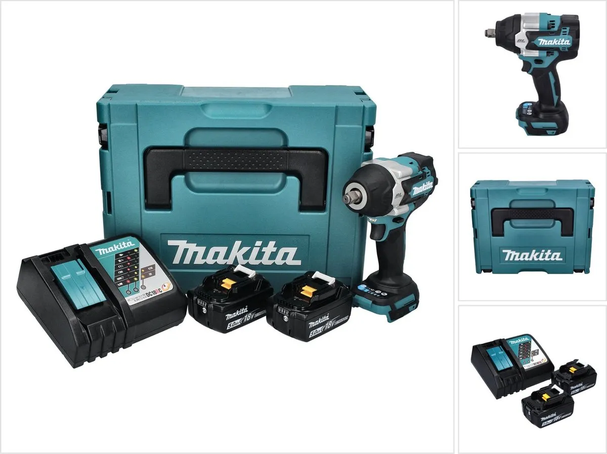 Makita DTW 700 RTJ Slagmoersleutel 18V 700Nm