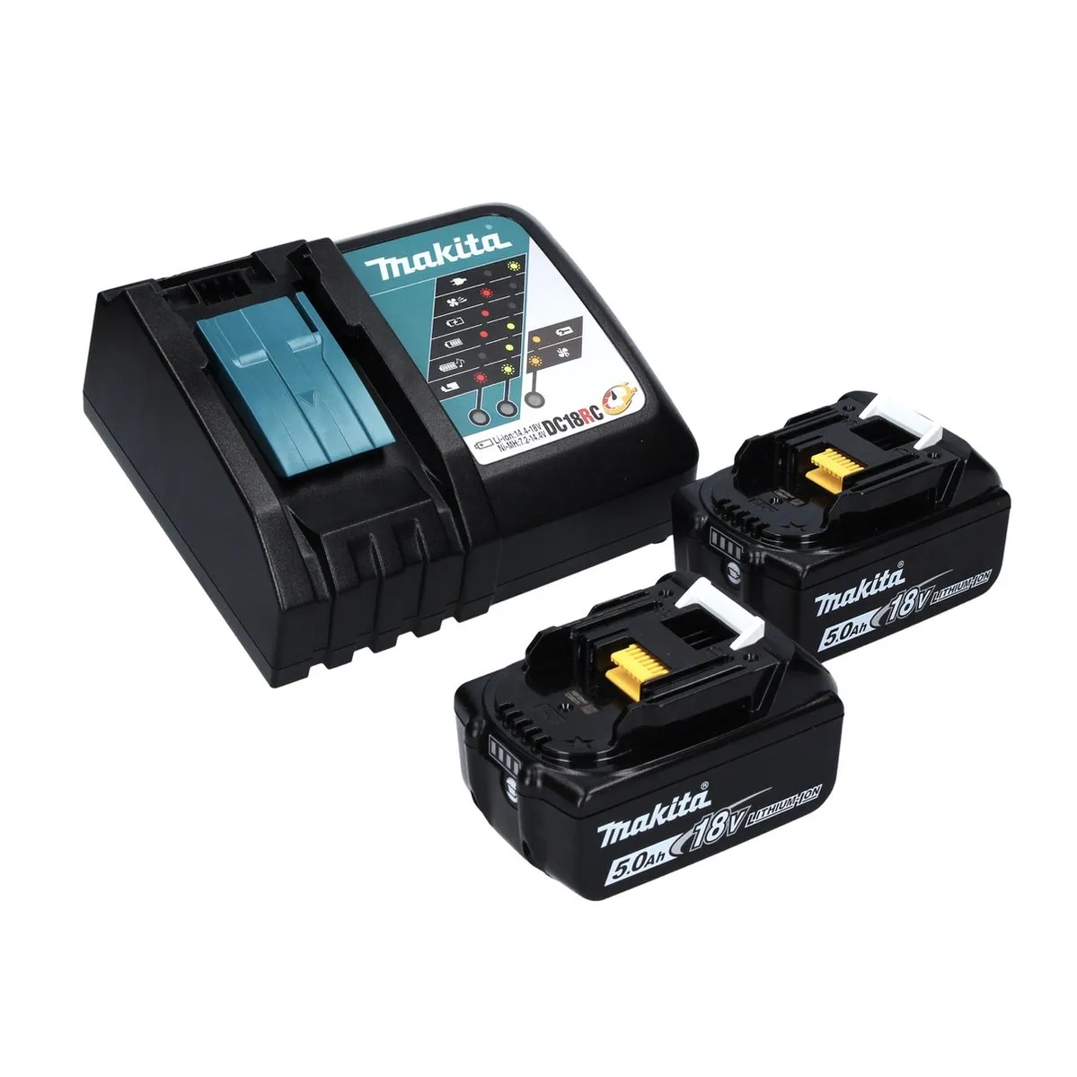 Makita DTW 700 RTJ Slagmoersleutel 18V 700Nm - 2x 5.0Ah + Lader