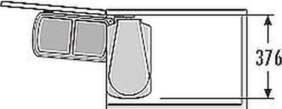 Hailo Uno-Automatic AE341890 Inbouw Prullenbak 18L - Wit