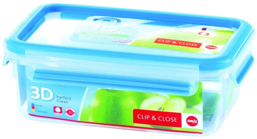 Emsa Clip & Close Vershouddoos 1,0L - Transparant