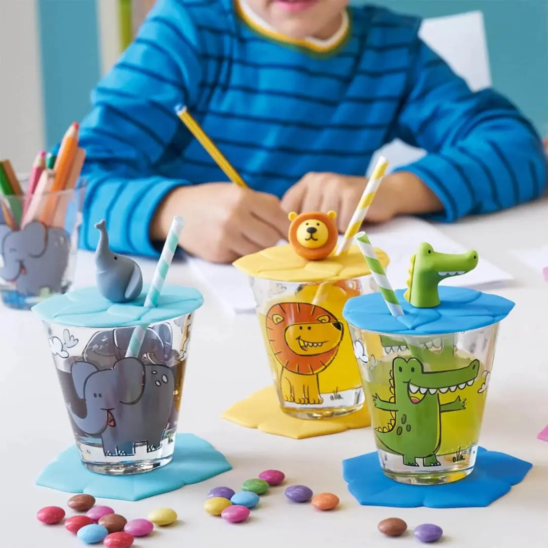 Leonardo Bambini Drinkglas Deksel - Blauw
