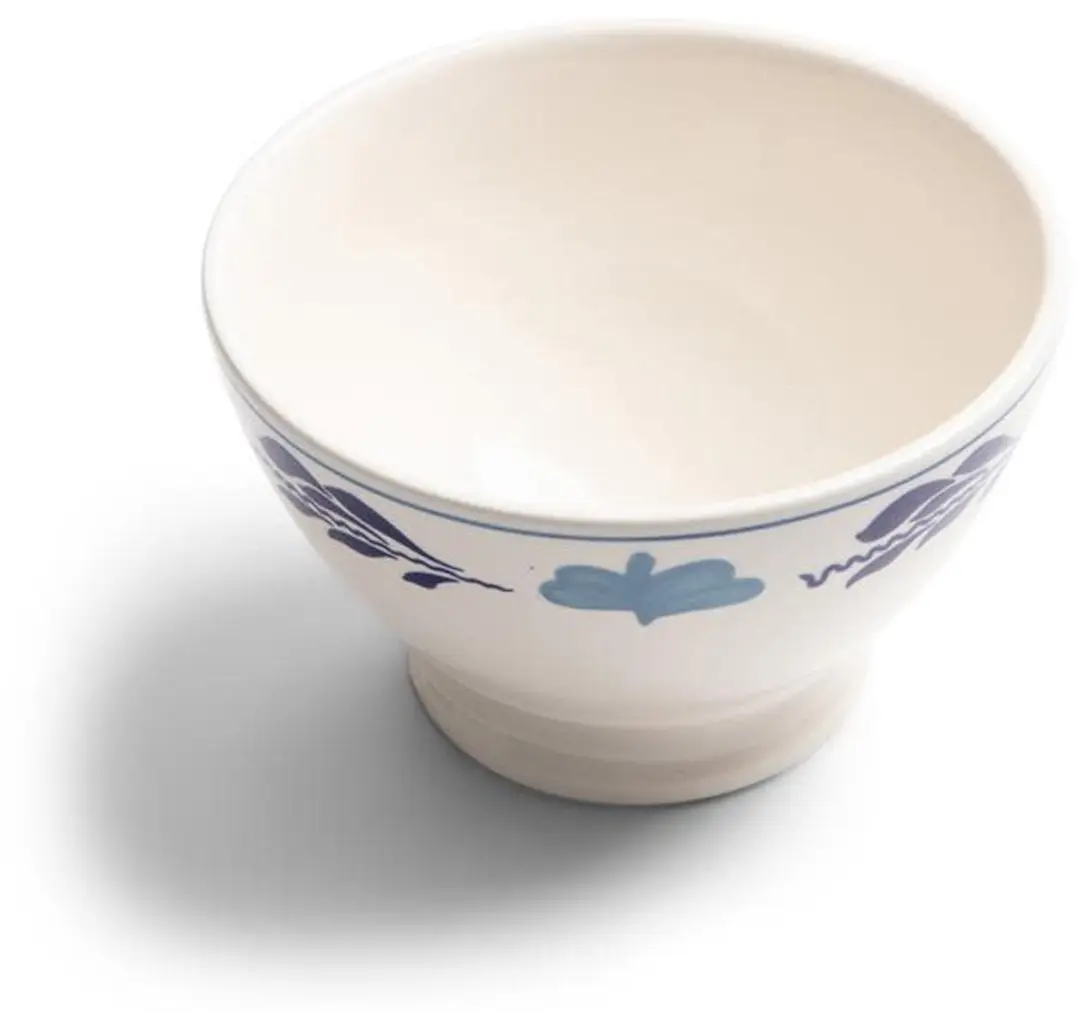 Royal Boch Boerenblauw Kom op Voet - 16cm - 6 Stuks