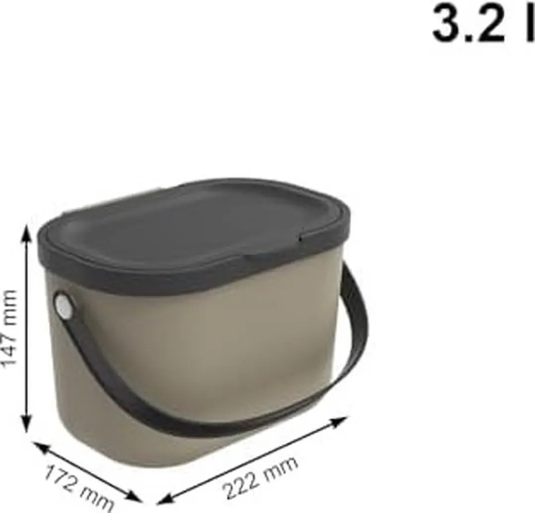 Rotho Compostemmer 3,2L - Antraciet