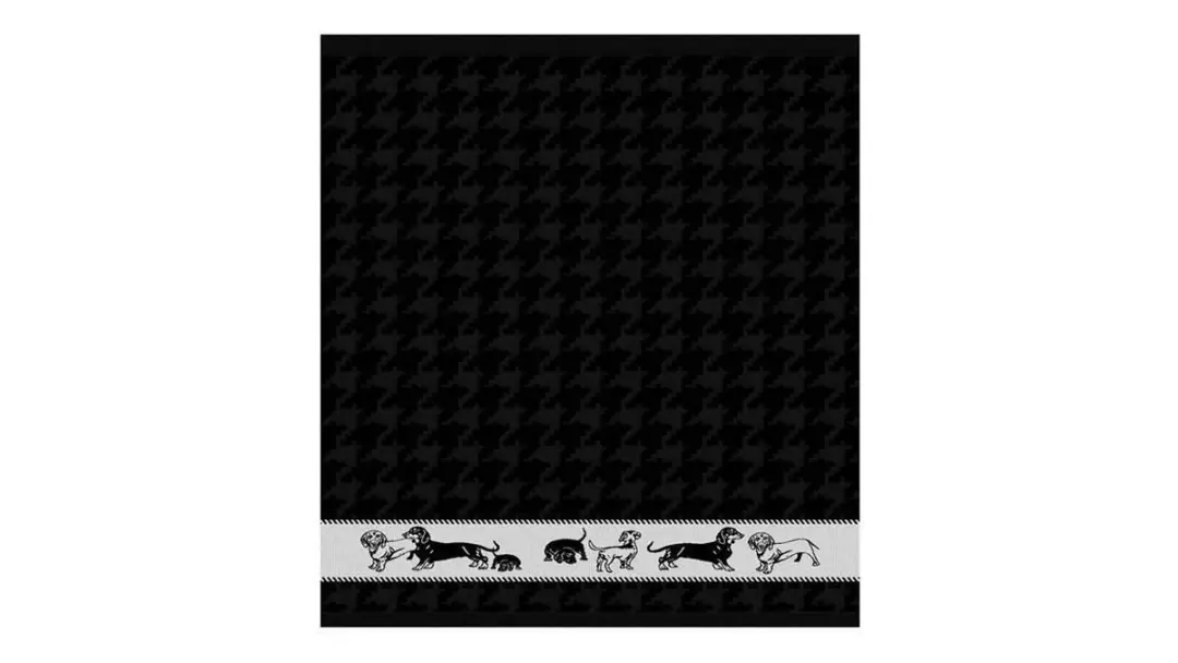 DDDDD Saar Keukendoeken - 6 Stuks - 50x55cm - Zwart
