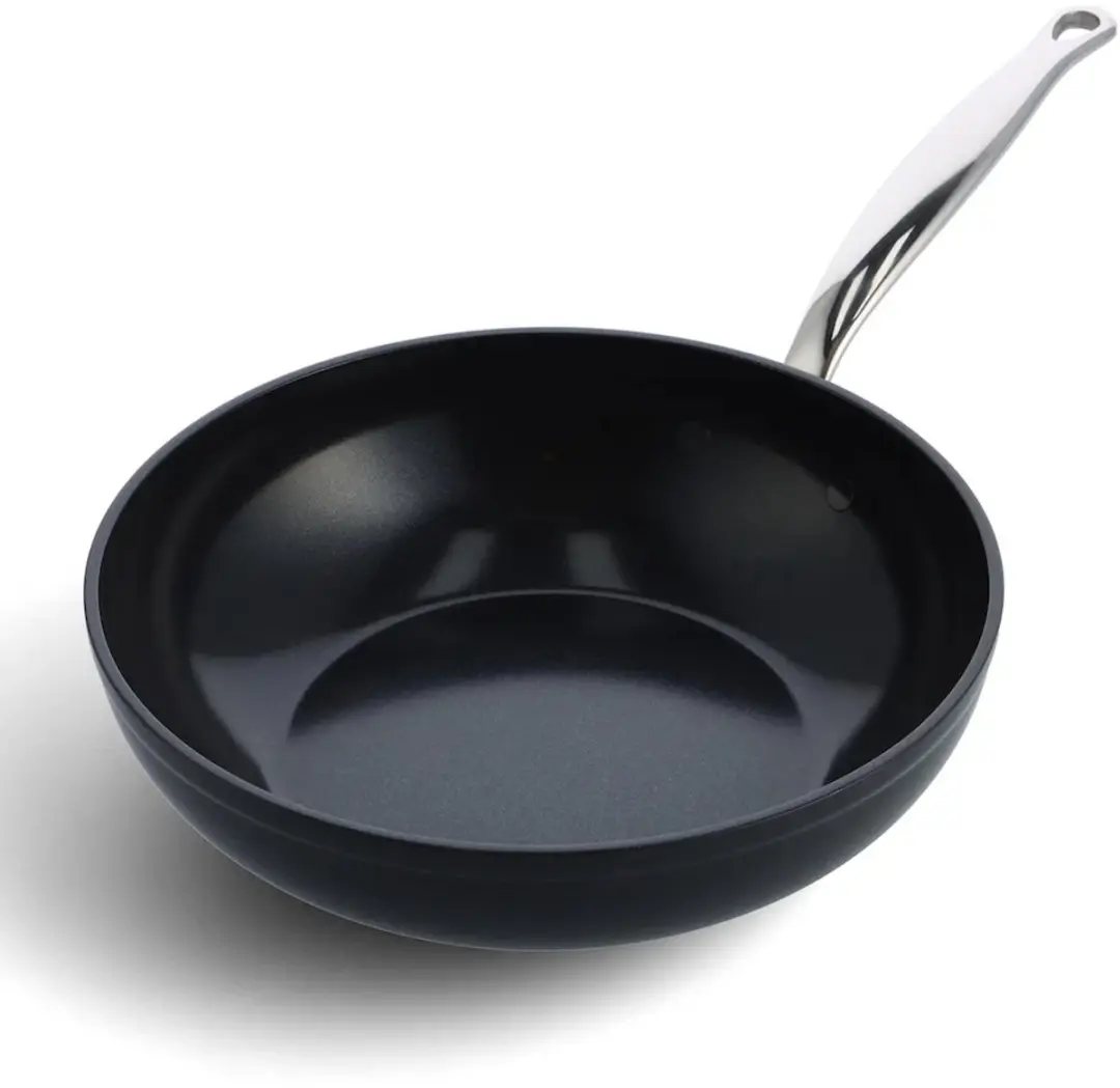 GreenPan Barcelona Pro Wokpan 28cm - 3,7L - PFAS-vrij - Zilver - afbeelding 6 van 6