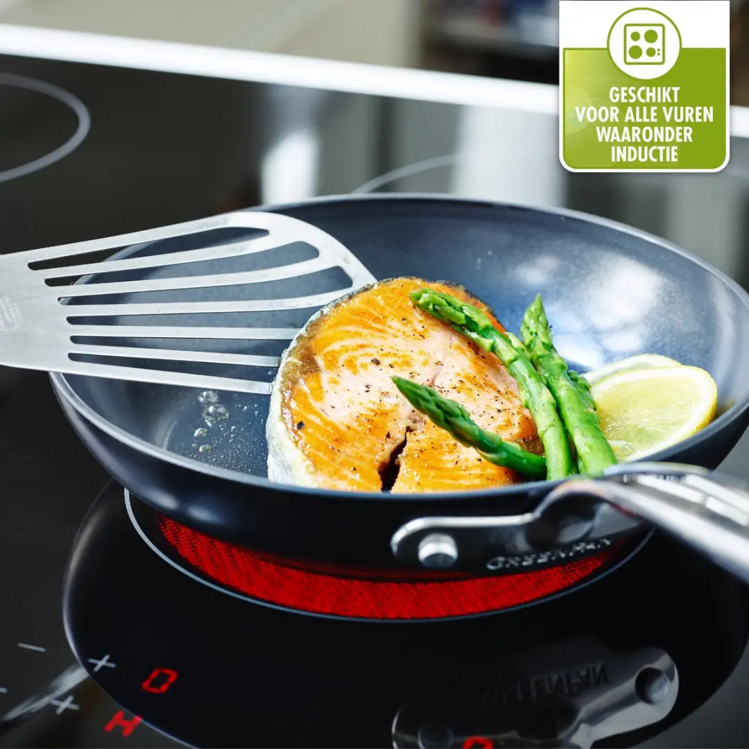 GreenPan Barcelona Pro Koekenpannenset 3-delig - 20/24/28cm - Zwart