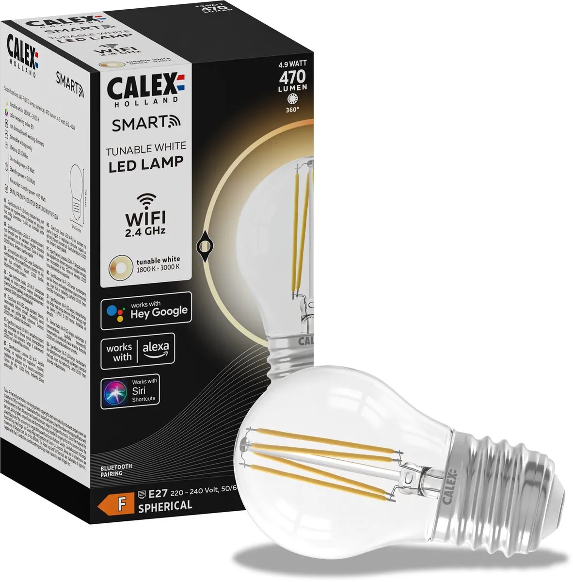 Calex Slimme LED P45 E27 4.9W