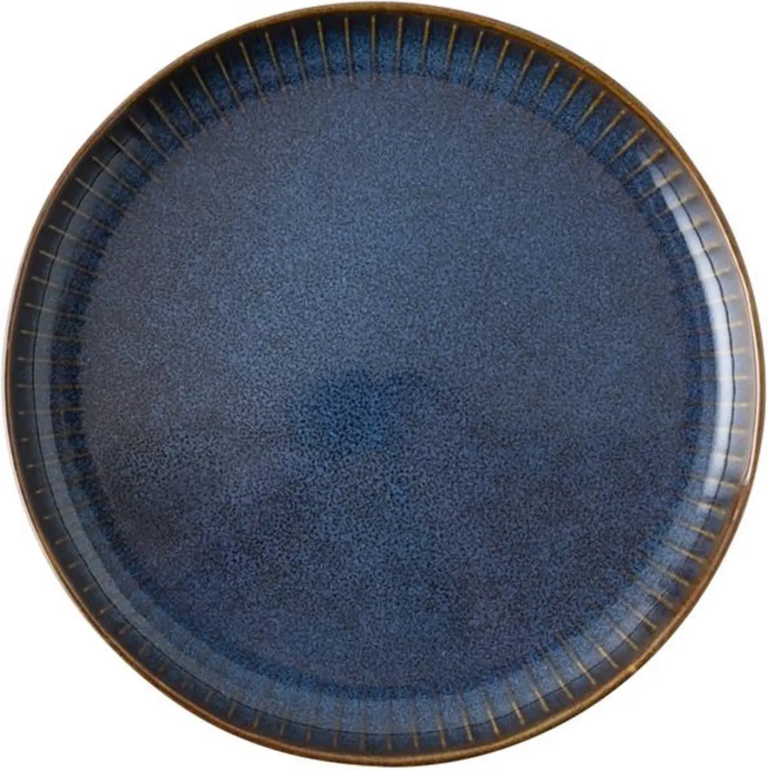 Dutch Rose Sapphire Bord Ø18,5cm - Blauw - 4 Stuks