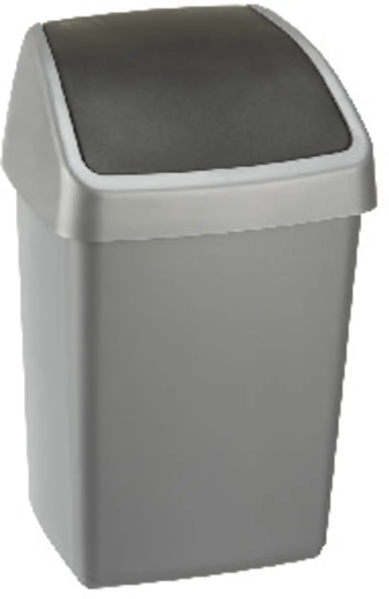 Sunware Delta Prullenbak 10L Metaal - Zwart