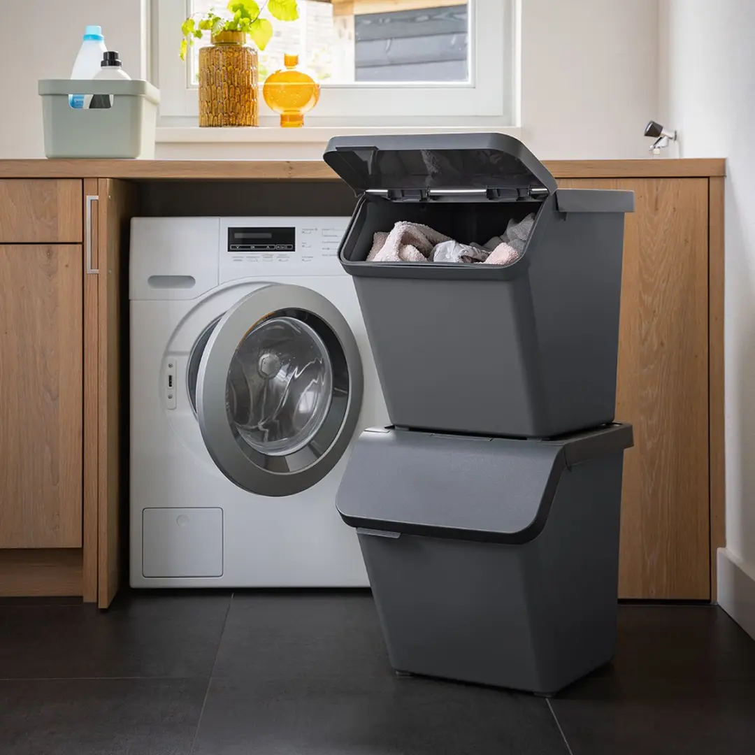 Sunware Sigma Home Prullenbak Stapelbaar 60L - Antraciet