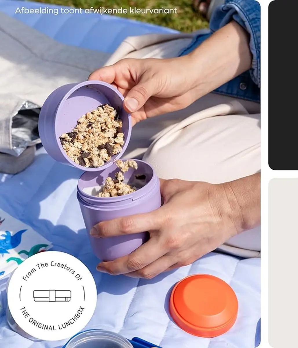 Amuse Tylla Duo Oat Lunchbox 5-delig - 150ml + 450ml - Beige