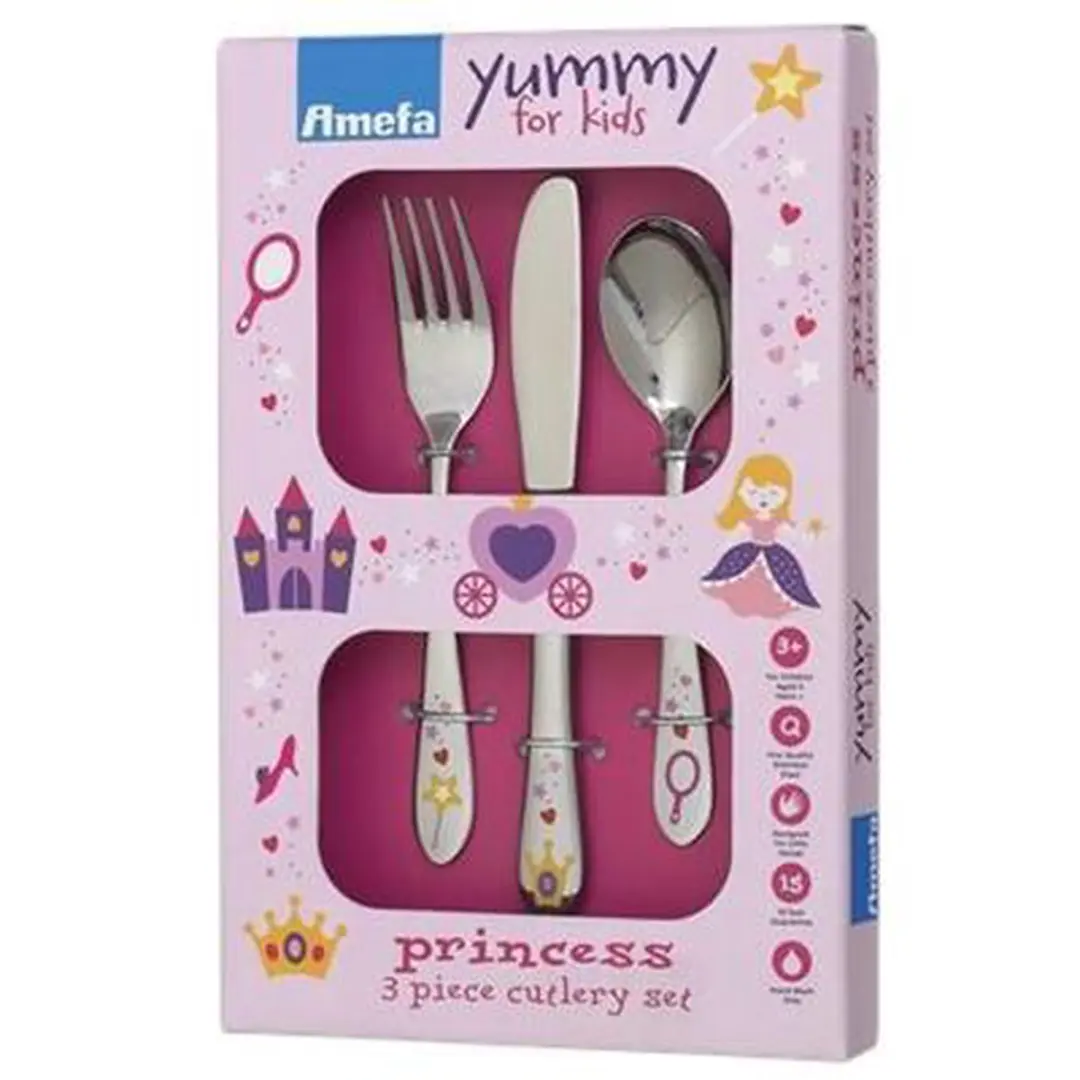 Amefa Princess 3-delig Bestekset - Zilver