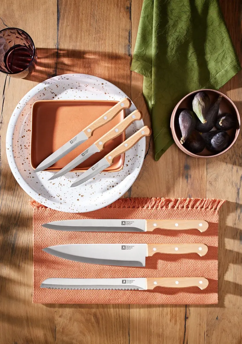 Richardson Sheffield Artisan Wood Messenblok 7-delig - Zilver - R26611BB16K32