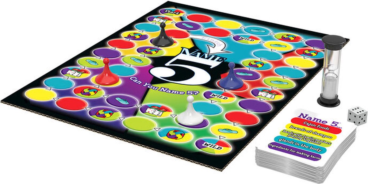 Goliath Name 5 - Bordspel - Trivia - Kun jij er vijf noemen?