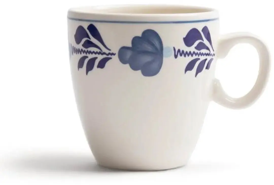 Royal Boch Pompei Mokken - 230ml - Blauw/Wit - 6 Stuks