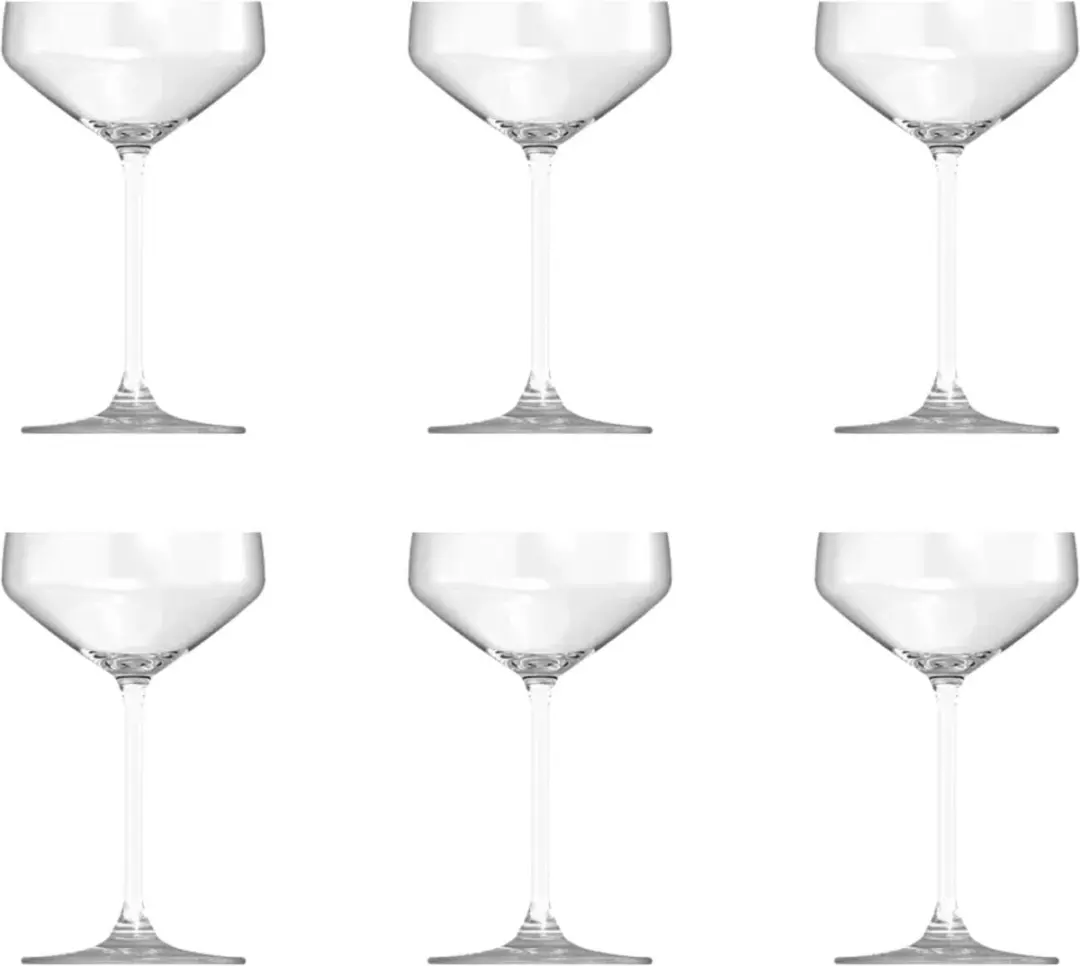 Royal Leerdam Carré Champagneglazen Set 6