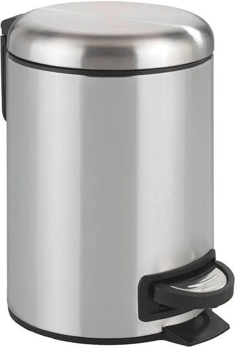 Wenko Leman 3L Pedaalemmer RVS mat - 3 liter - afbeelding 6 van 6