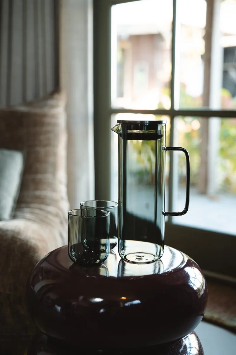 Bredemeijer Padua Glas 350ml - 2 Stuks - Grijs