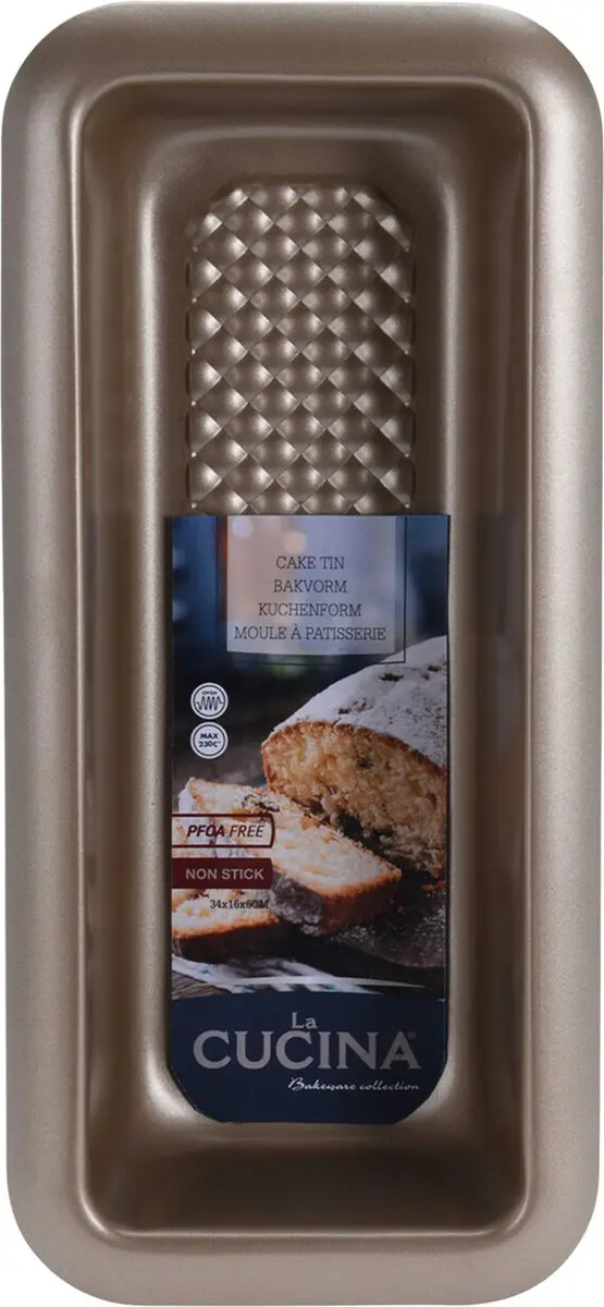 La Cucina Rechthoekige Bakvorm 35x16cm - Zilver
