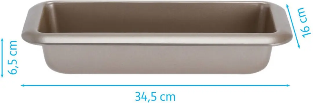La Cucina Rechthoekige Bakvorm 35x16cm - Zilver