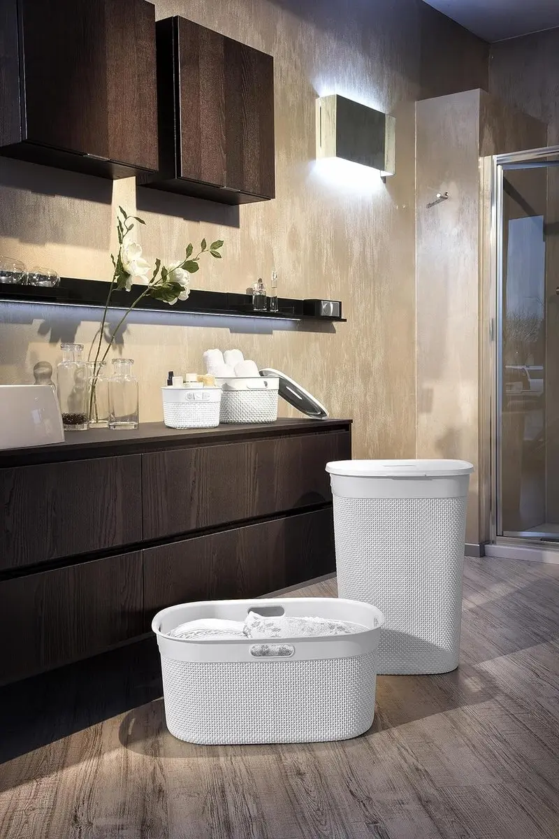 Curver Filo Wasmand 45L - 2-delig - Wit