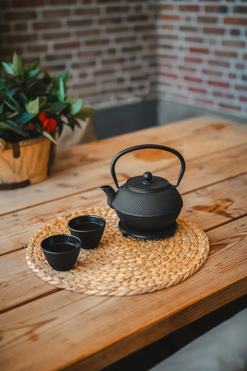 Bredemeijer Jang Kopjes Gietijzer - 2 Stuks - Zwart