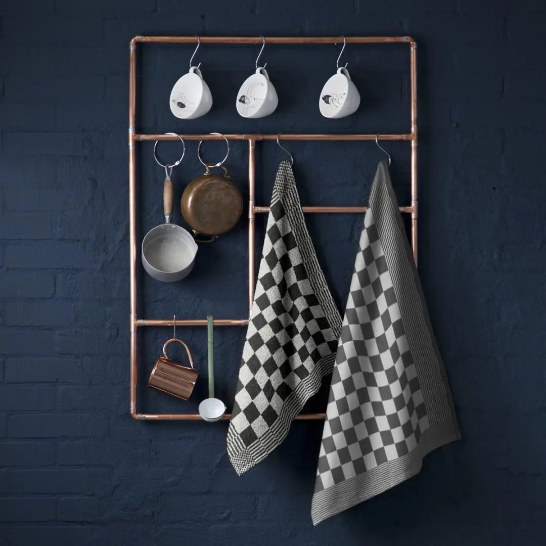 DDDDD Barbeque Keukendoeken - 6 Stuks 50x55cm - Zwart