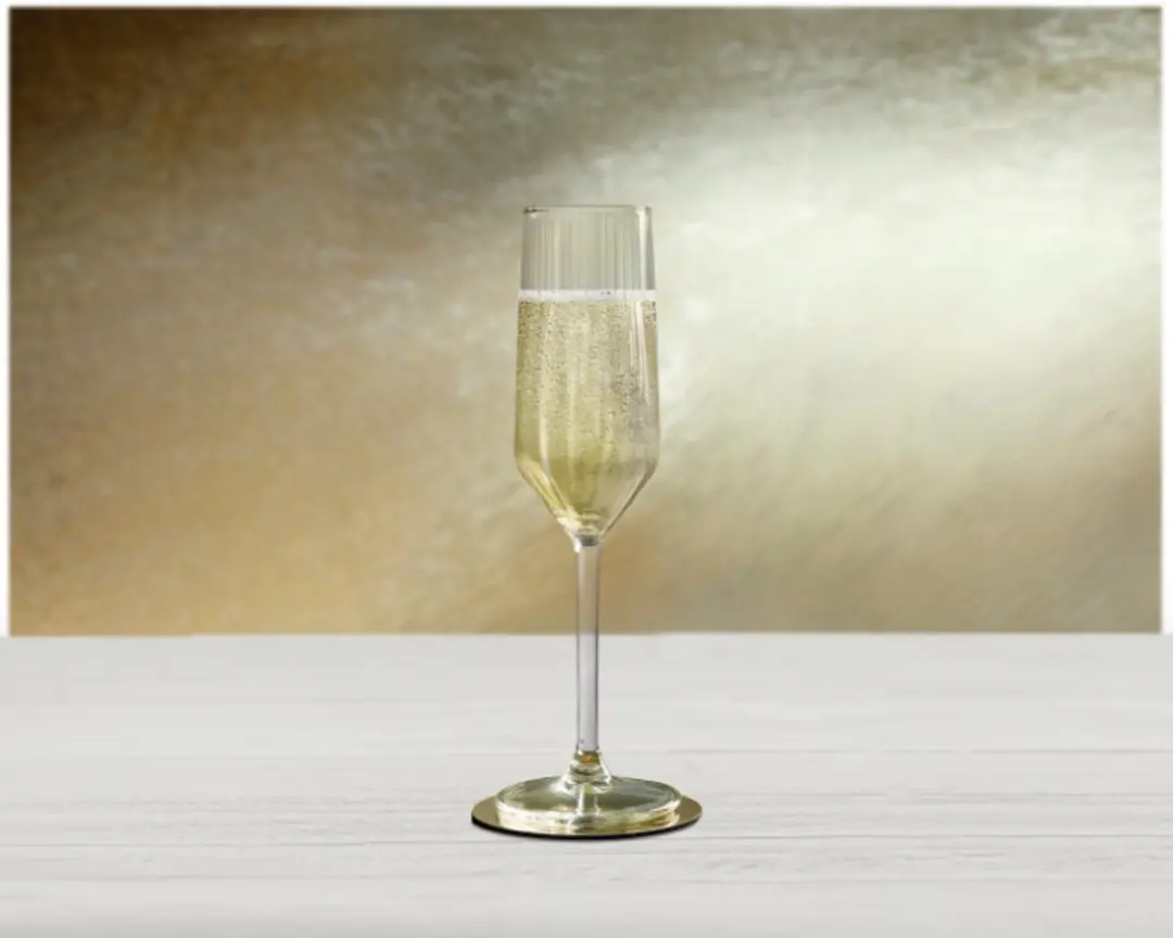 Royal Leerdam Carré Optics Champagneflutes 22,5cl - Set van 6