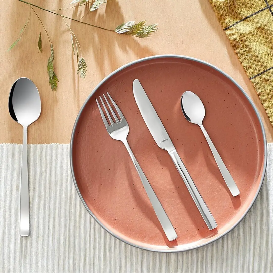 Amefa Martin 24-delig Bestekset - 6 Personen - Zilver - Houten Kist