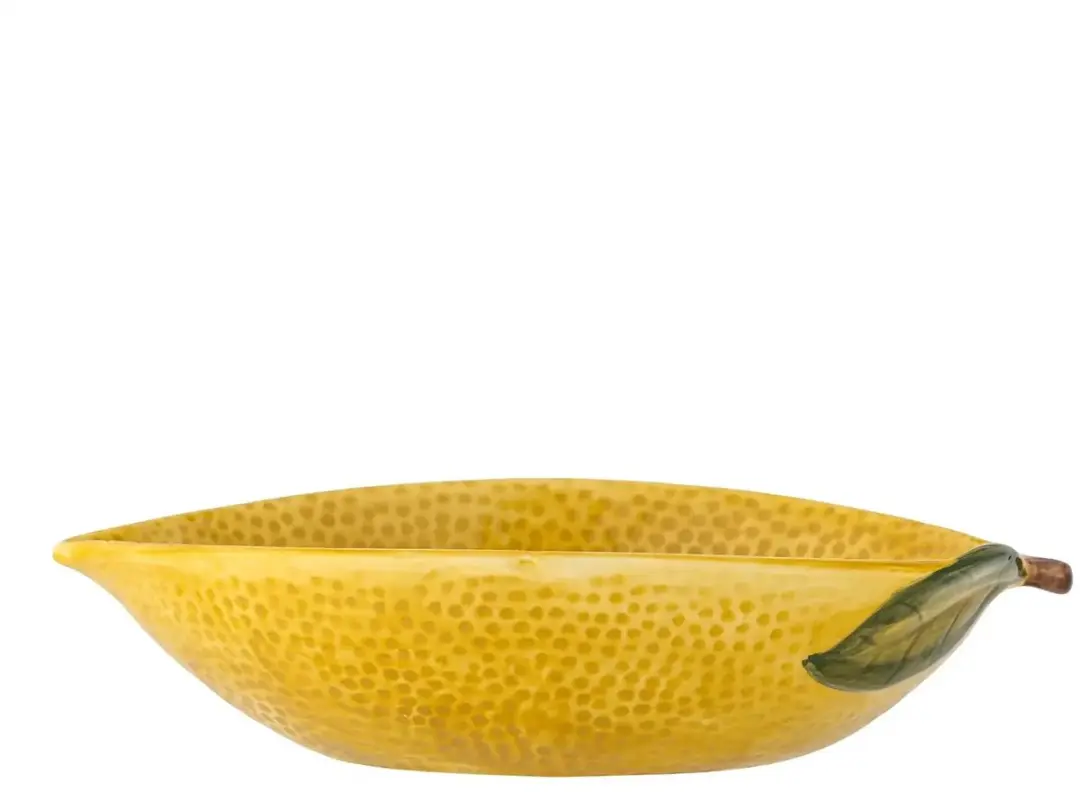 Bloomingville Schaal Aardewerk Limone 26cm - Geel
